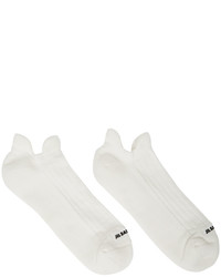 Jil Sander White Padded Socks