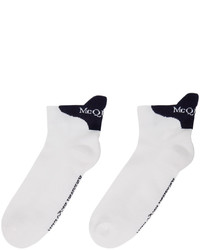 Alexander McQueen White Signature Socks