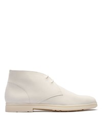 White Nubuck Casual Boots