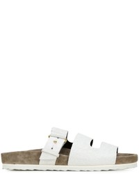 White Nubuck Sandals