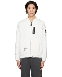 AAPE BY A BATHING APE Off White Now Light Weight Bomber Jacket