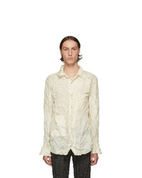 White Nylon Shirt Jacket