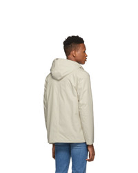 Herno White Packable Coaches Jacket