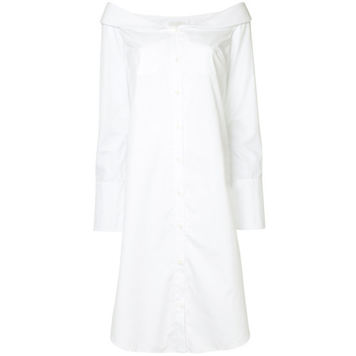 Monographie Off Shoulder Shirt Dress, $328 | farfetch.com | Lookastic