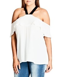 City Chic Ashi Off The Shoulder Top