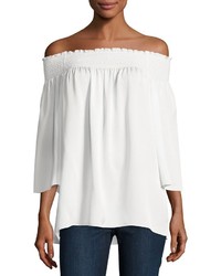 Theory Elistaire Off The Shoulder Modern Georgette Top