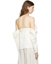 J.W.Anderson Jw Anderson Off White Off The Shoulder Top