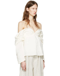 J.W.Anderson Jw Anderson Off White Off The Shoulder Top