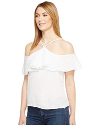 Michael Stars Michl Stars Double Gauze Off The Shoulder Flounce Top Clothing