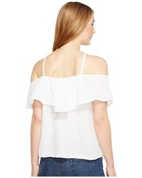 Michael Stars Michl Stars Double Gauze Off The Shoulder Flounce Top Clothing