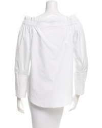 Tod's Off The Shoulder Long Sleeve Top