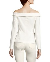 L'Agence Stephan Double Breasted Off The Shoulder Top