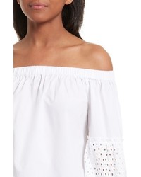 Rebecca Minkoff Stephanie Off The Shoulder Cotton Blouse