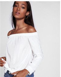 Express Tie Front Off The Shoulder Blouse