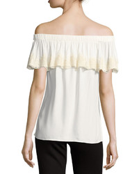 Ella Moss Trinity Off The Shoulder Top White