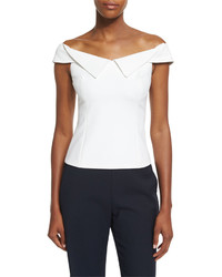 Opening Ceremony William Off The Shoulder Crepe Top White