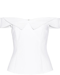 Opening Ceremony William Off The Shoulder Stretch Tech Jersey Top White