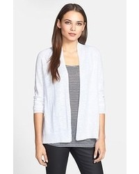 Eileen Fisher Linen Cotton Cardigan White Small
