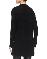 Vince Ribbed Open Front Knit Cardigan