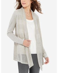 The Limited Striped Open Front Cardigan