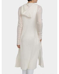 White + Warren Cashmere Hooded Long Cardigan