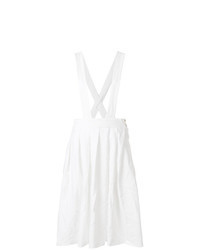 White Overall Dress