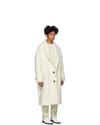 AMI Alexandre Mattiussi Off White Oversized Coat