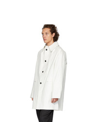 Kassl Editions White Oil Above The Knee Coat