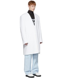 We11done White Polyester Coat