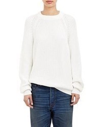 6397 Chunky Rib Knit Sweater White