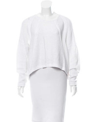 Helmut Lang Cropped Oversize Sweater