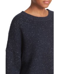 Vince Drop Shoulder Wool Blend Crewneck Sweater