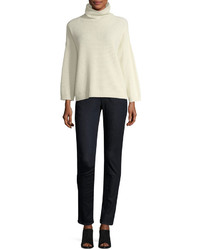 Eileen Fisher Funnel Neck Lofty Recycled Cashmere Thermal Sweater
