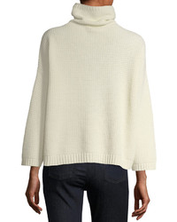 Eileen Fisher Funnel Neck Lofty Recycled Cashmere Thermal Sweater