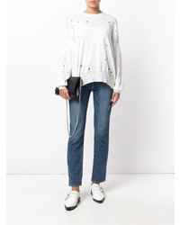 T by Alexander Wang Oversized Hole Detail Sweater