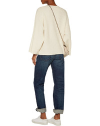 Helmut Lang Oversized Ribbed Wool And Cashmere Blend Sweater