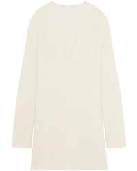 Rosetta Getty Ribbed Cashmere Sweater Ivory