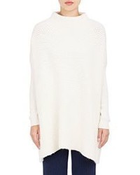 Victor Alfaro Mixed Stitch Oversized Sweater White