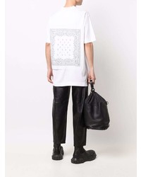 Givenchy Paisley Print Layered Cotton T Shirt