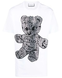 Philipp Plein Paisley Teddy Bear T Shirt