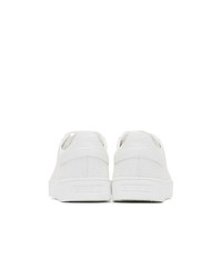 Etro White Calfskin Paisley Sneakers