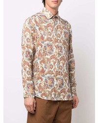 Etro Linen Paisley Print Shirt