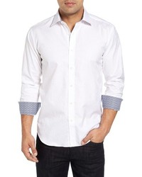 White Paisley Long Sleeve Shirt