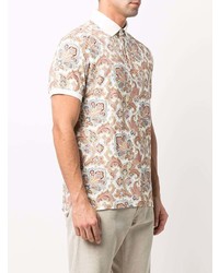 Etro Paisley Print Cotton Polo Shirt