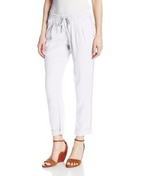 Michael Stars Michl Stars Cuffed Ankle Linent Pant With Drawstring