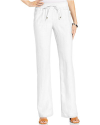 Style&co. Style Co Linen Drawstring Wide Leg Pants Only At Macys