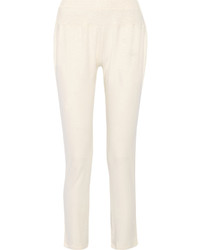Eberjey Abby Slub Stretch Jersey Pajama Pants White