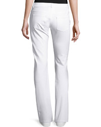 St. John Collection Sport Twill Straight Leg Pants Bright White
