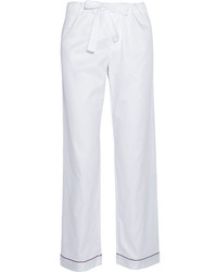 Bodas Cotton Sateen Pajama Pants White