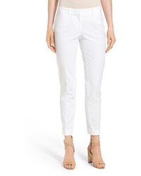 Lafayette 148 New York Downtown Stretch Cotton Blend Cuff Ankle Pants
